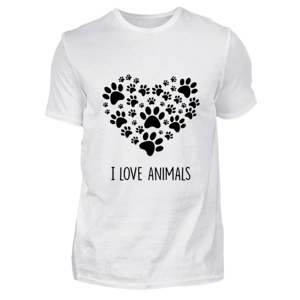 I Love Animals Tişört